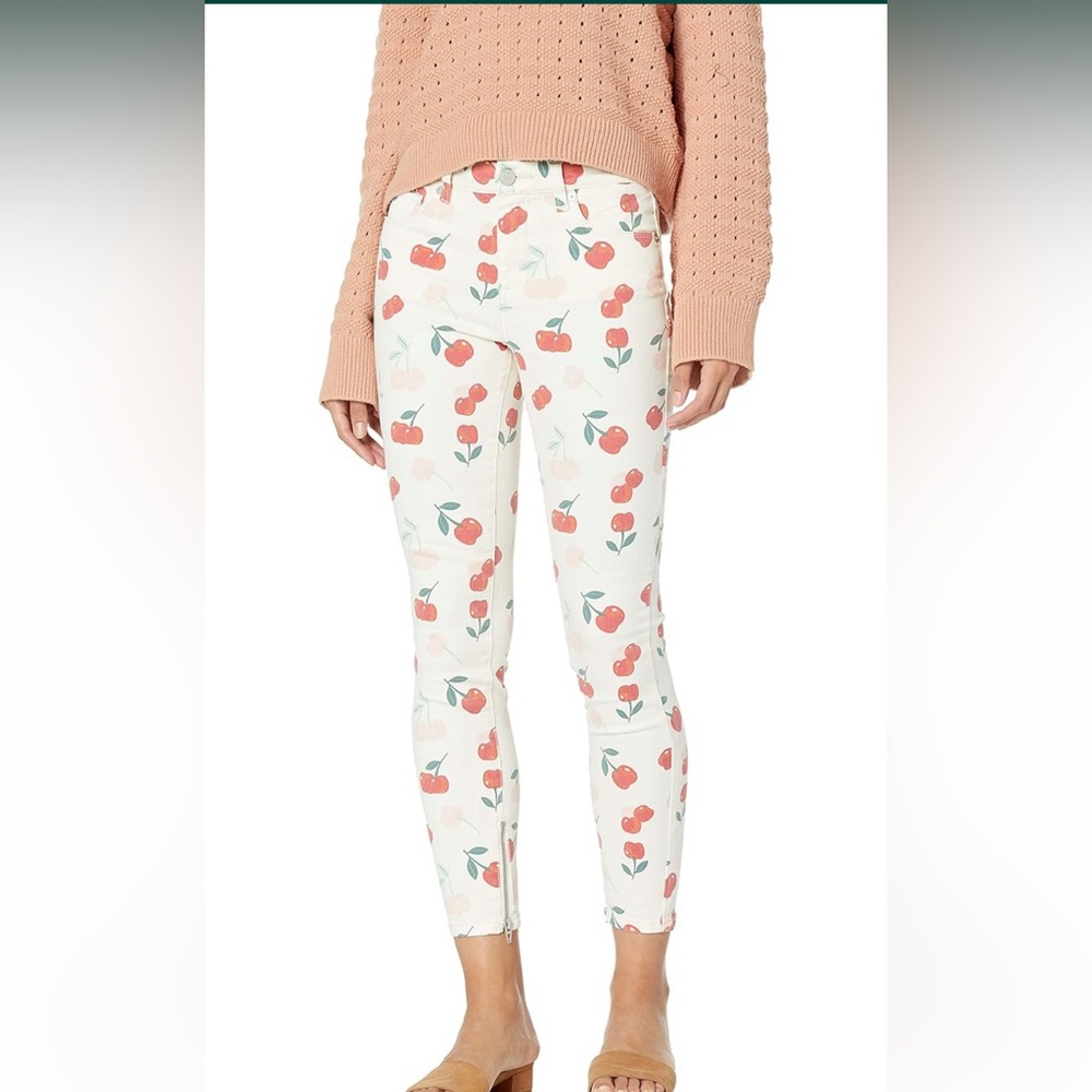 BLANKNYC Free People cherry print jeans